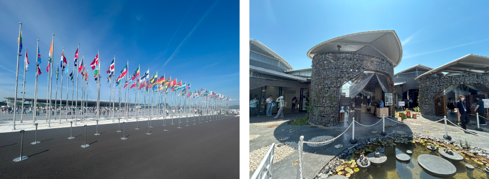 大阪・関西万博 国旗、展示ブース